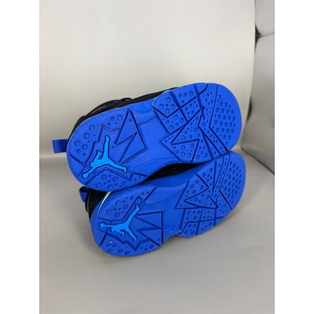 Jordan True Flight TD Black Hyper Royal Volt Toddler Sneakers 343797-074 7C - Picture 7 of 8